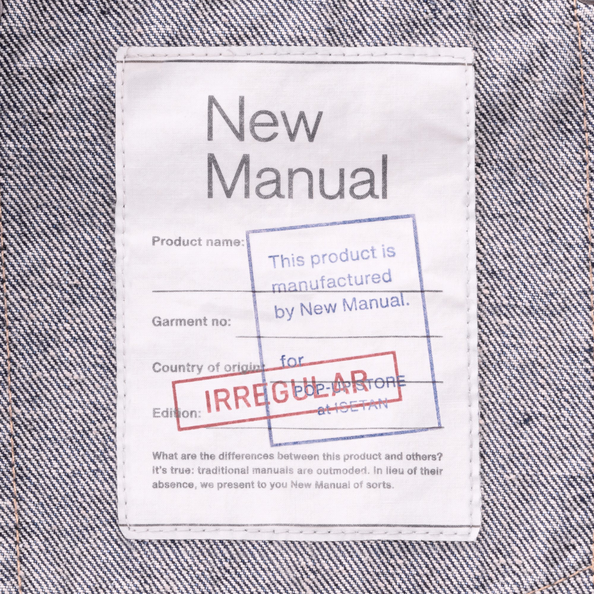 ISETAN × New Manual / IRG