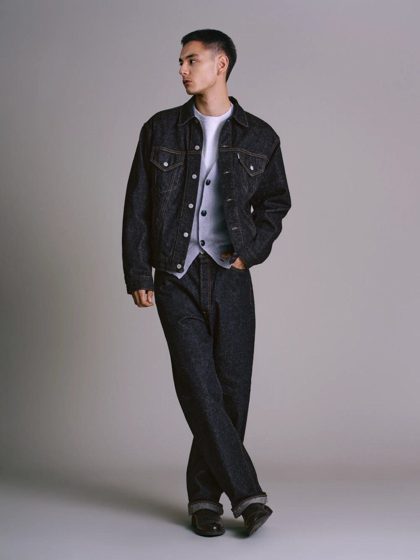 #002 1942 LV JEANS ONE-WASHED