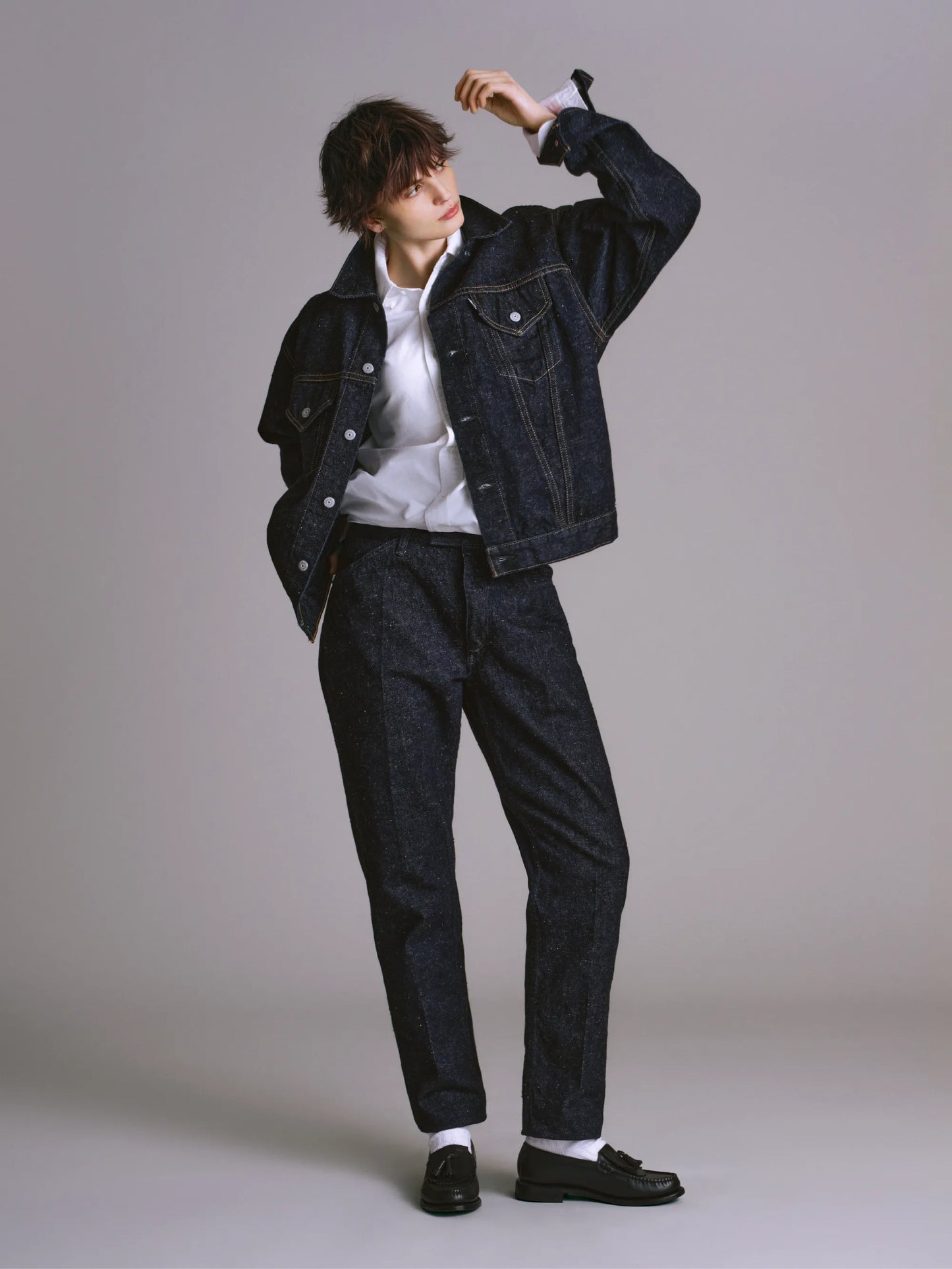 #022 LV MCQUEEN PANTS ONE-WASHED BK