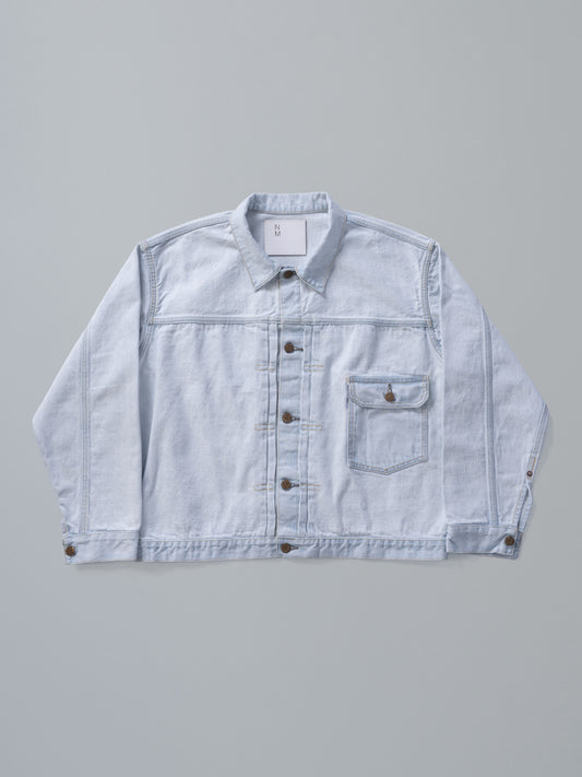 #023 LV T-BACK DENIM JACKET BLEACH
