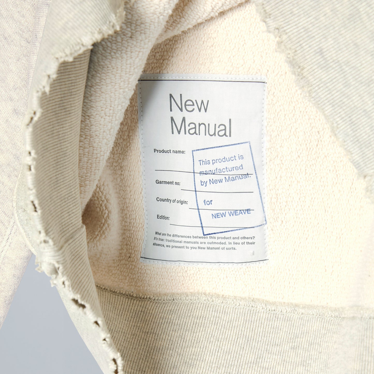 NEW WEAVE AFTER CREW NECK SWEATSHIRT