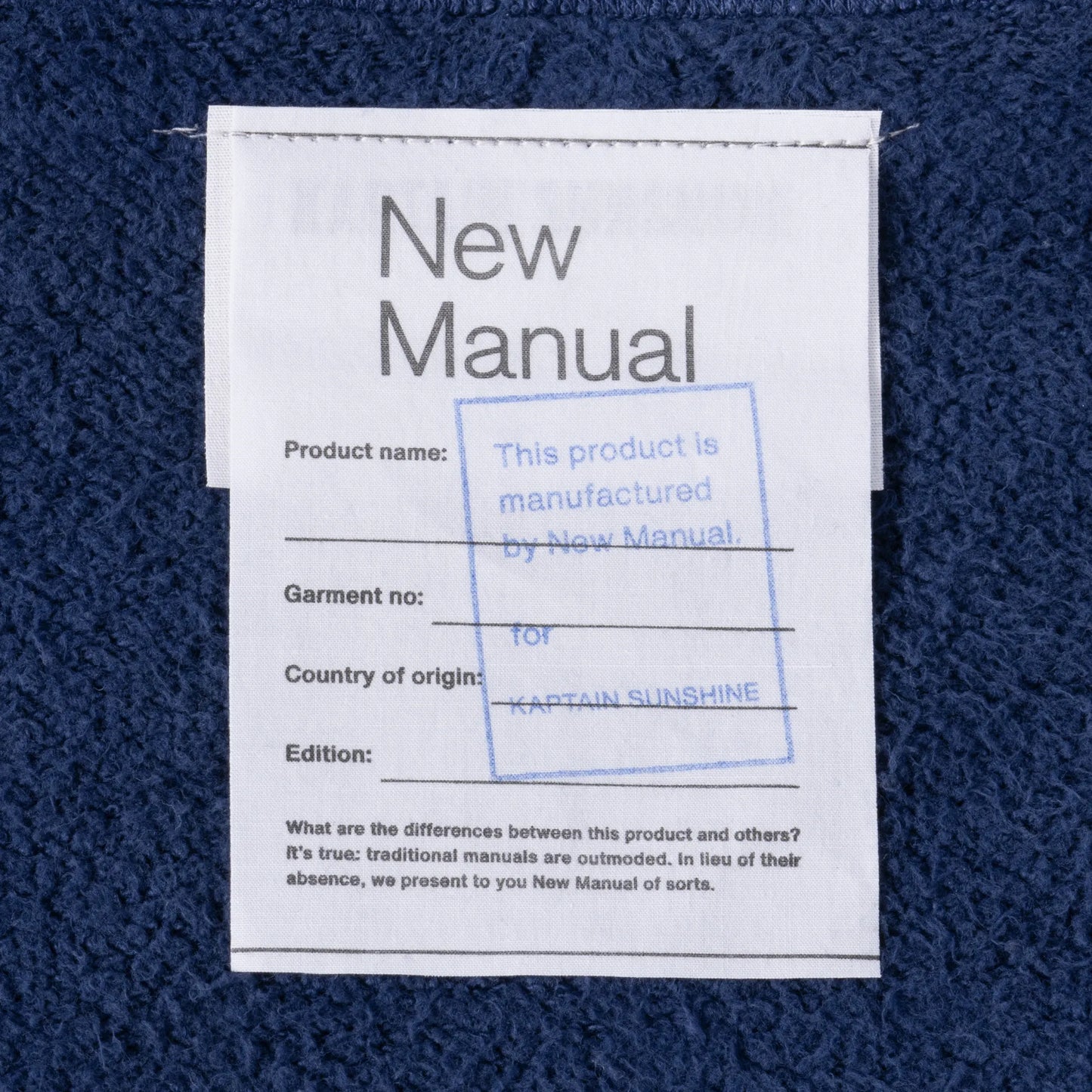 New Manual×KAPTAIN SUNSHINE AFTER HOODIE SWEAT