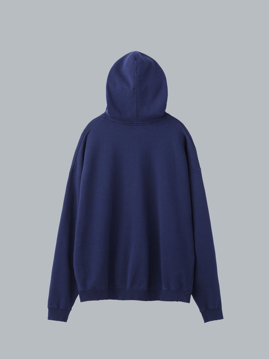 VINTAGE WASHED HALF ZIP HOODIE