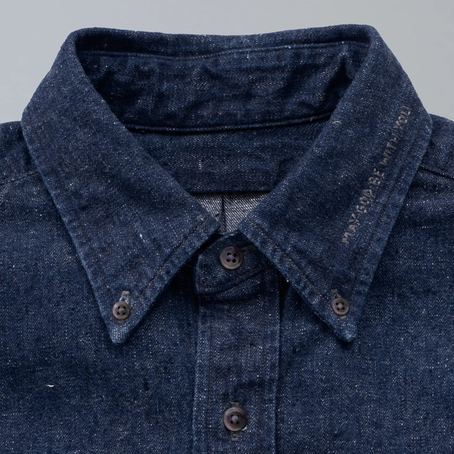 #020 BB POLO COLLAR SHIRTS IDG ONE-WASHED