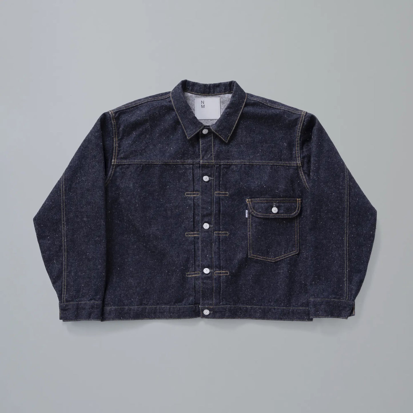 #023 LV T-BACK DENIM JACKET BLEACH ONE-WASHED