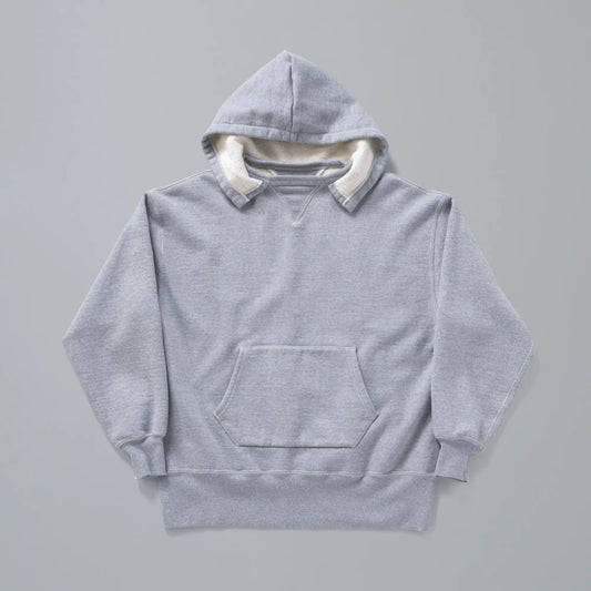 #027 AFTER HOODIE HEATHER GREEN ONE-WASHED