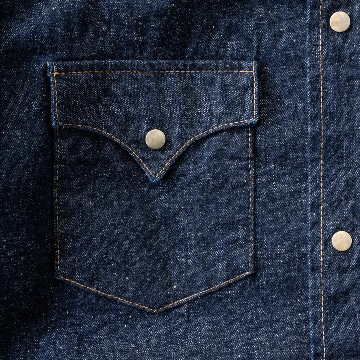 #005 LV DENIM WESTERN SHIRTS ONE-WASHED