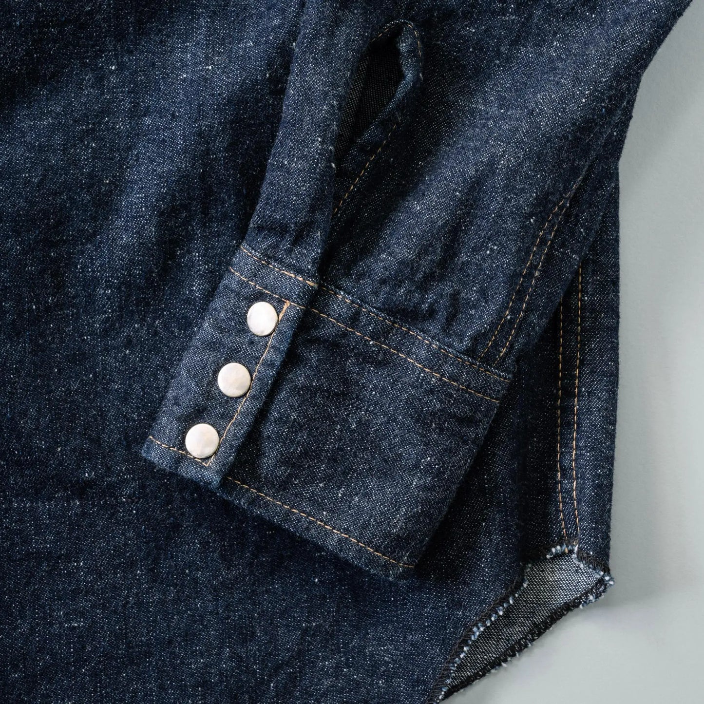 #005 LV DENIM WESTERN SHIRTS ONE-WASHED