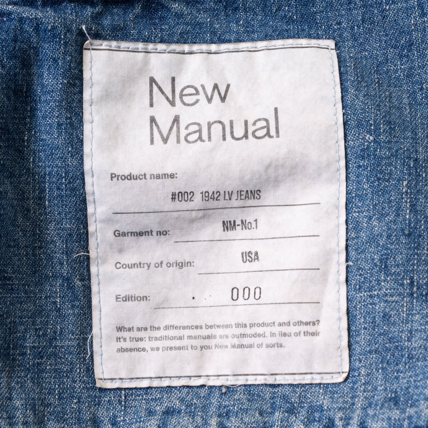 #002 1942 LV JEANS