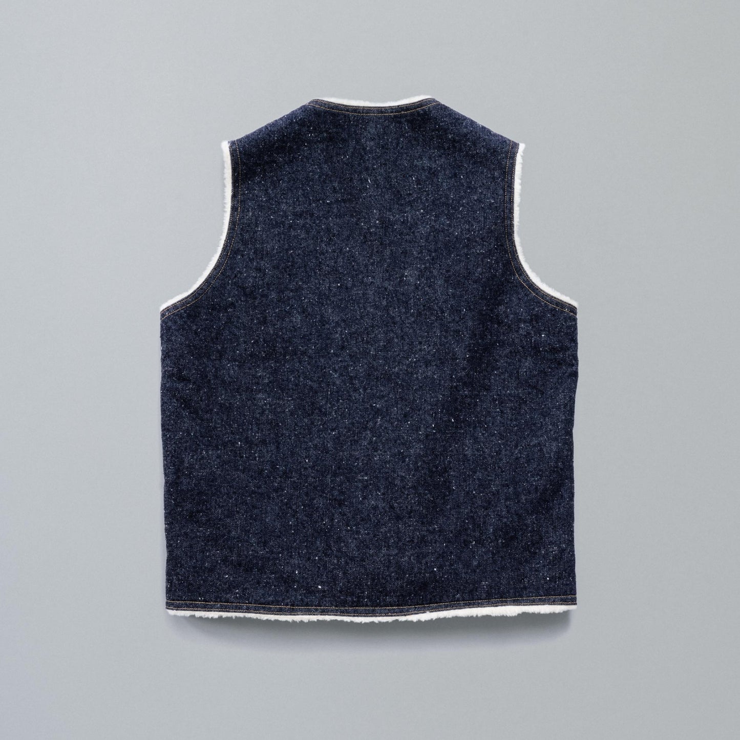 #011 LV DENIM BOA VEST