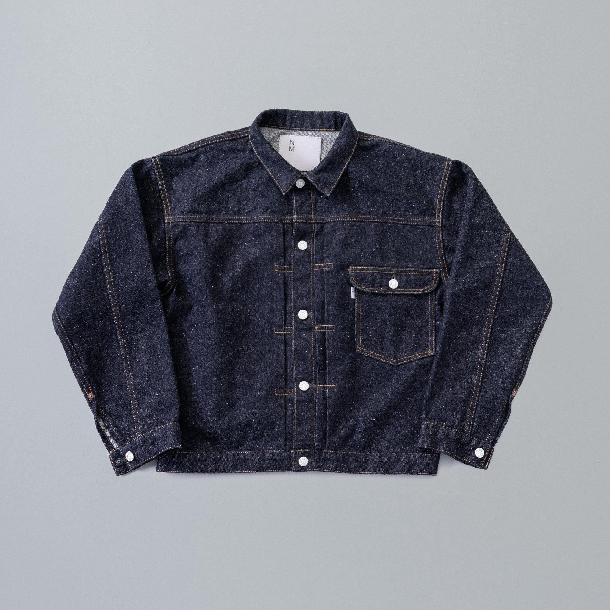 #001 T-BACK DENIM JACKET ONE-WASHED