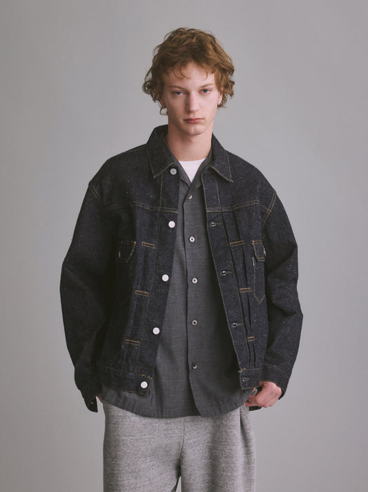 #006 LV 2ND T-BACK JACKET ONE-WASHED