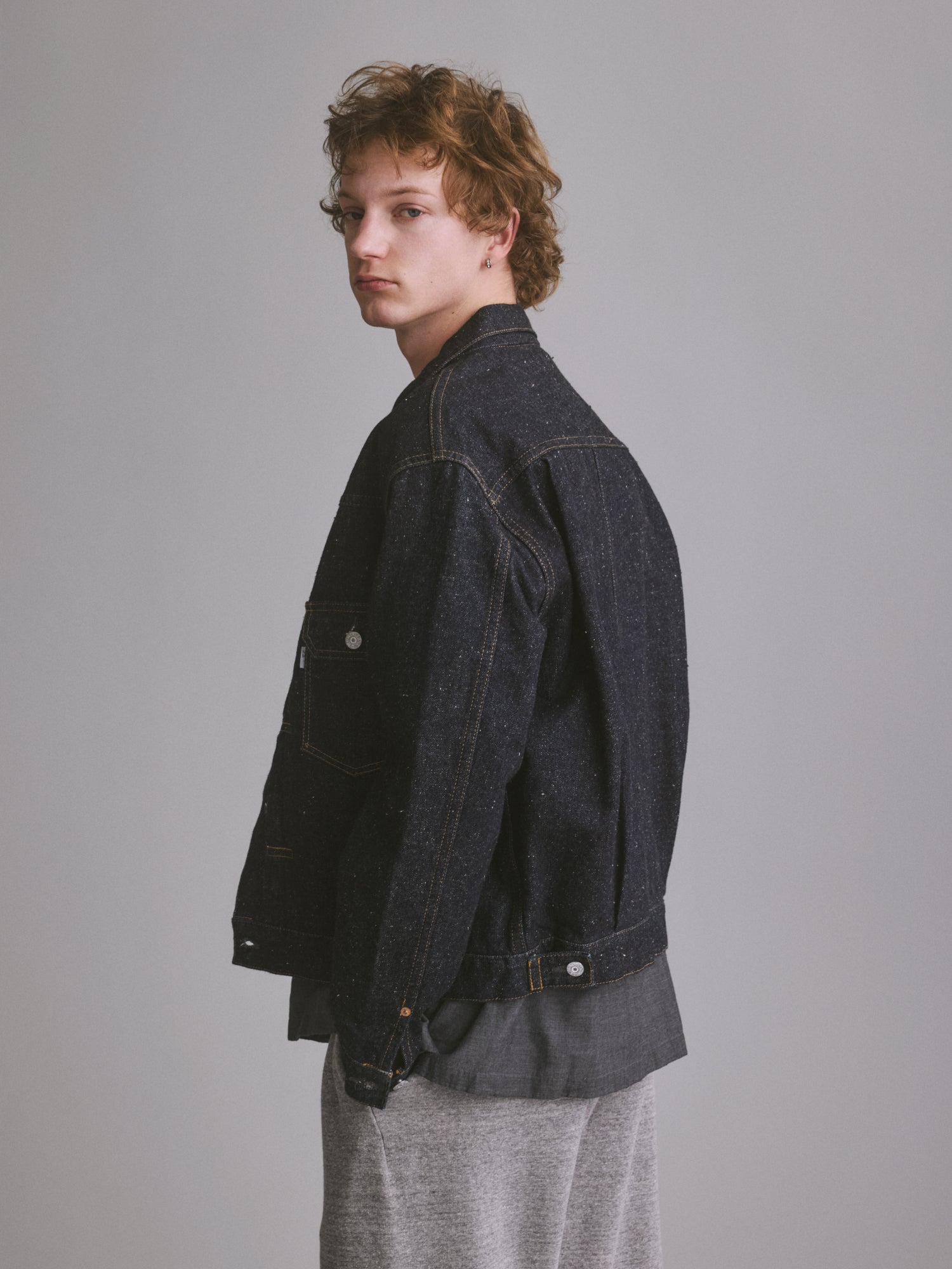 #006 LV 2ND T-BACK JACKET ONE-WASHED