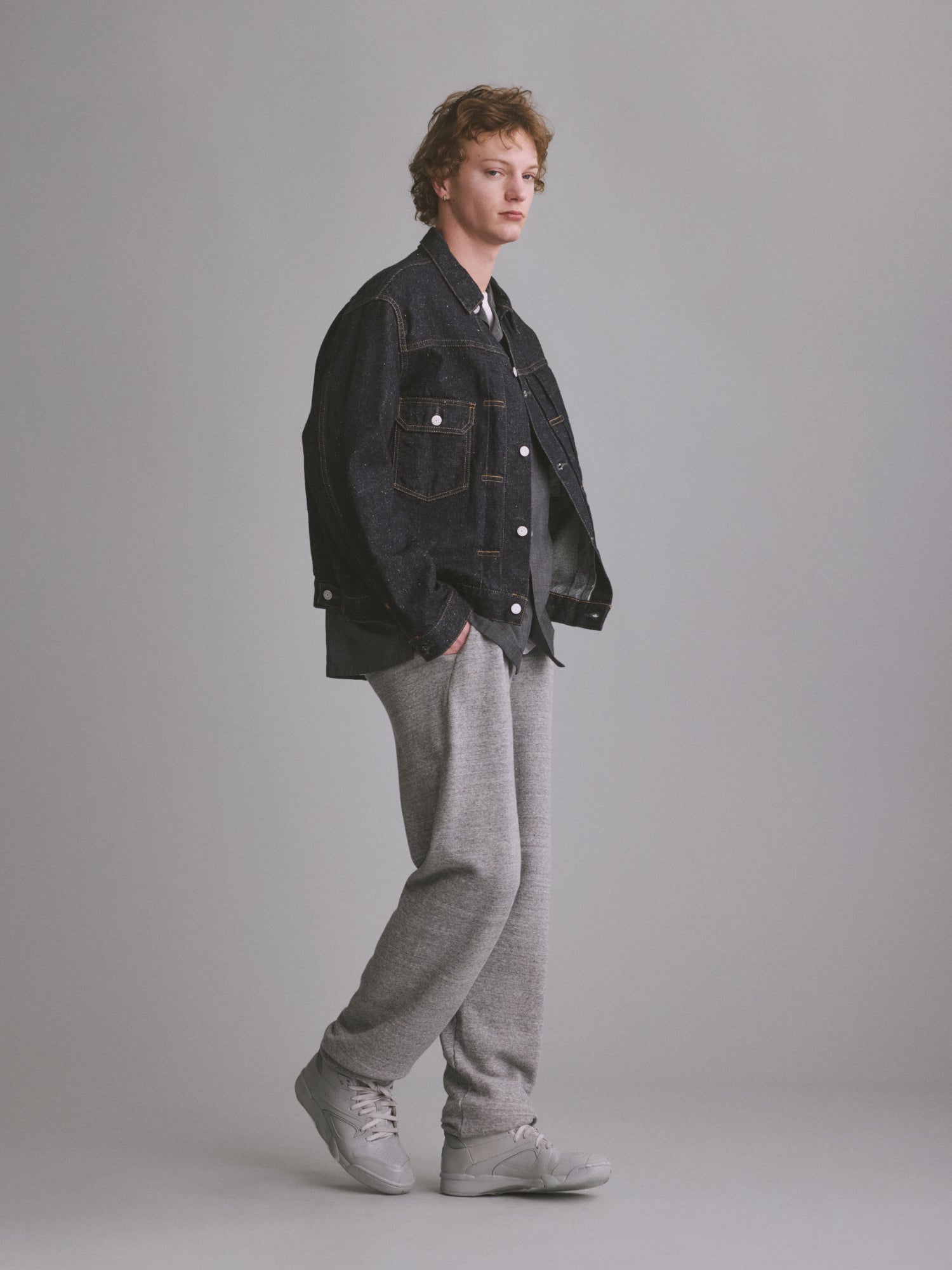 #006 LV 2ND T-BACK JACKET ONE-WASHED