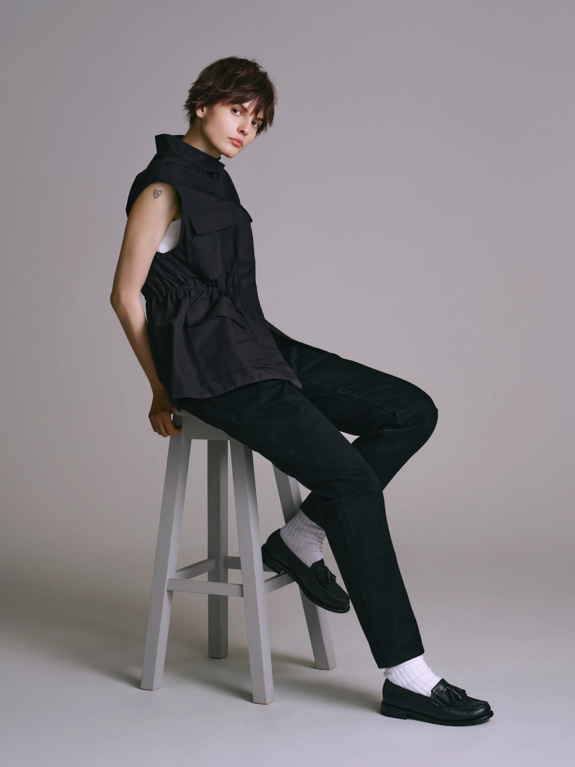 #010 LV SUPER SLIM JEANS IDG ONE-WASHED