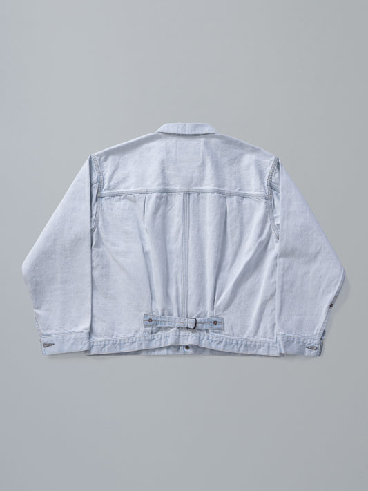 #023 LV T-BACK DENIM JACKET BLEACH