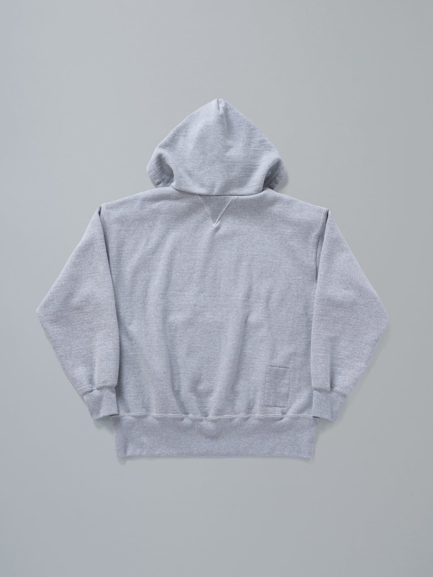 #027 AFTER HOODIE HEATHER GREEN ONE-WASHED