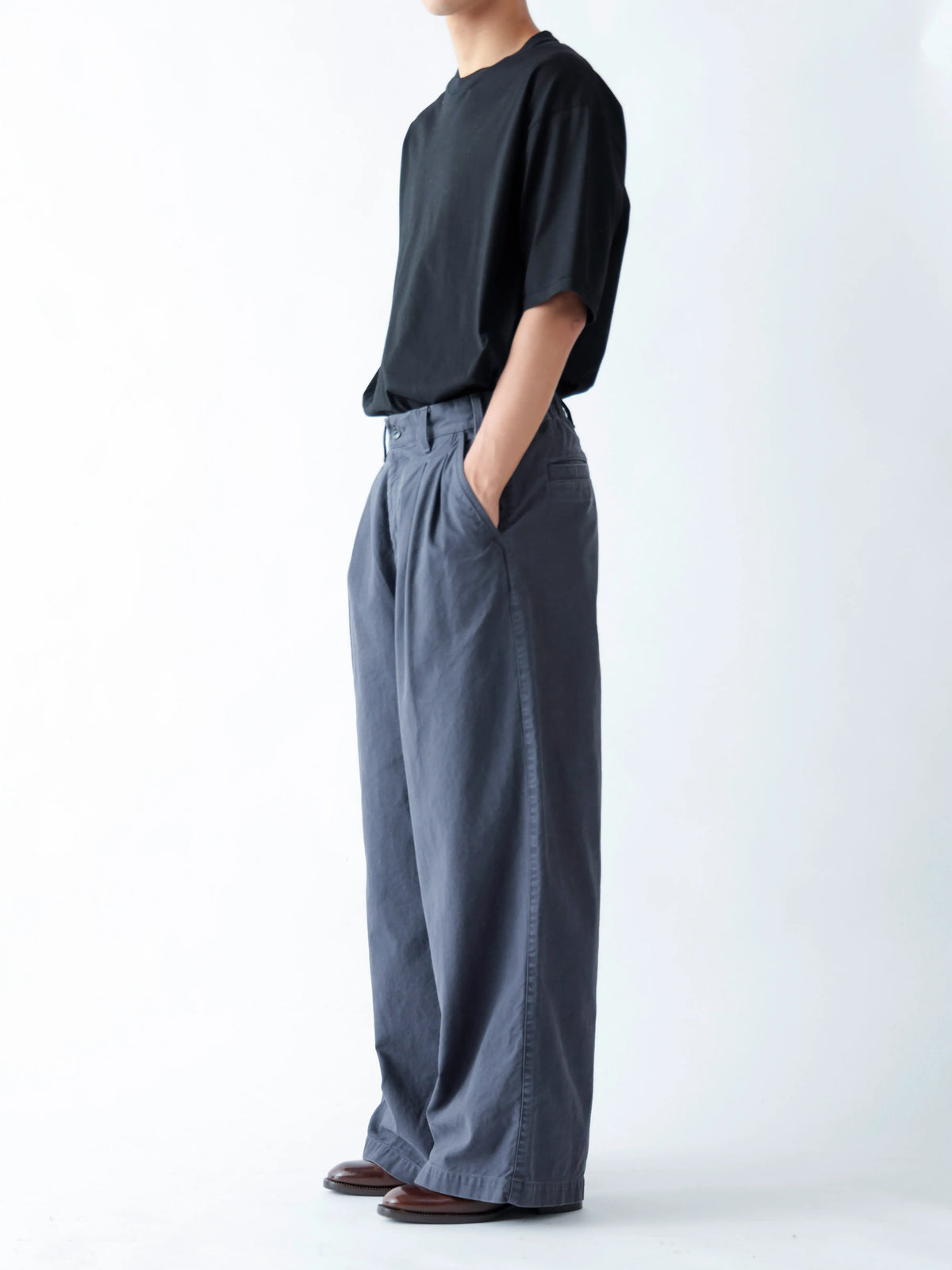 CHINO WIDE TROUSERS