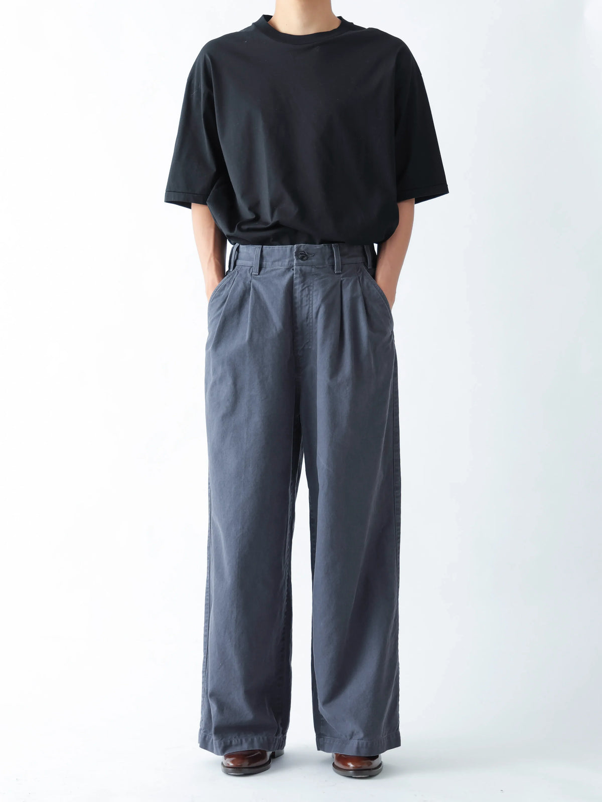 CHINO WIDE TROUSERS