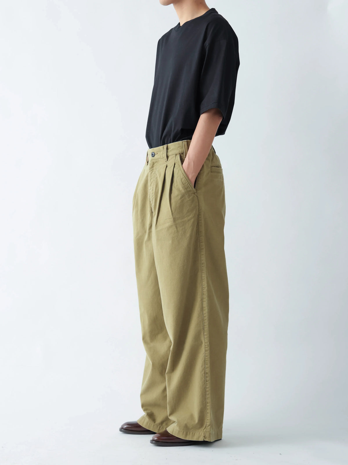 CHINO WIDE TROUSERS