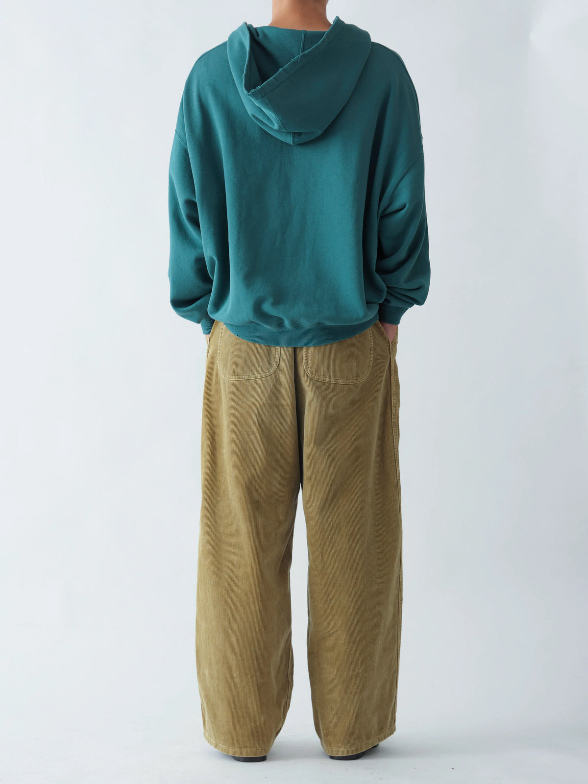VINTAGE WASHED HALF ZIP HOODIE