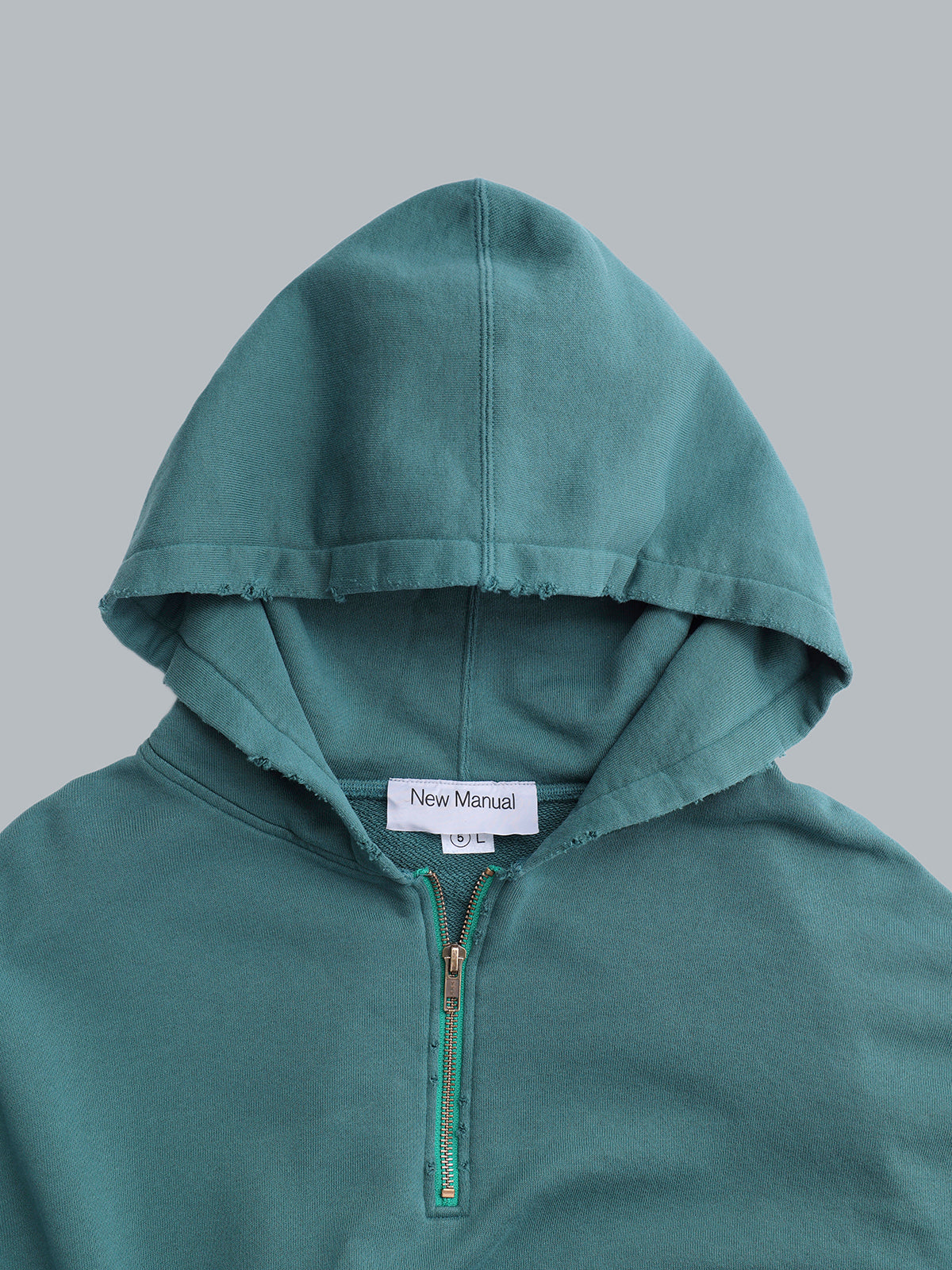 VINTAGE WASHED HALF ZIP HOODIE