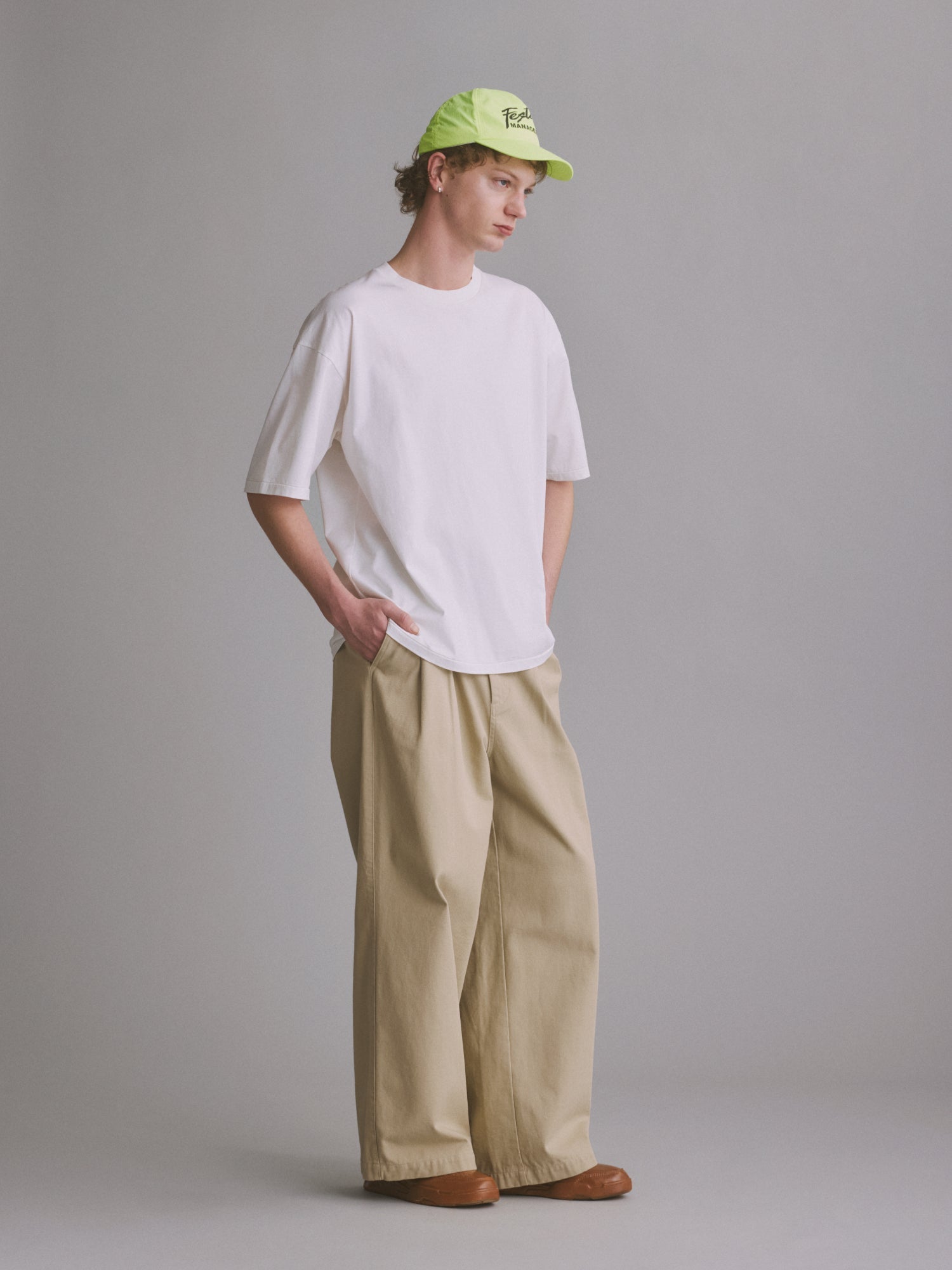 CHINO WIDE TROUSERS