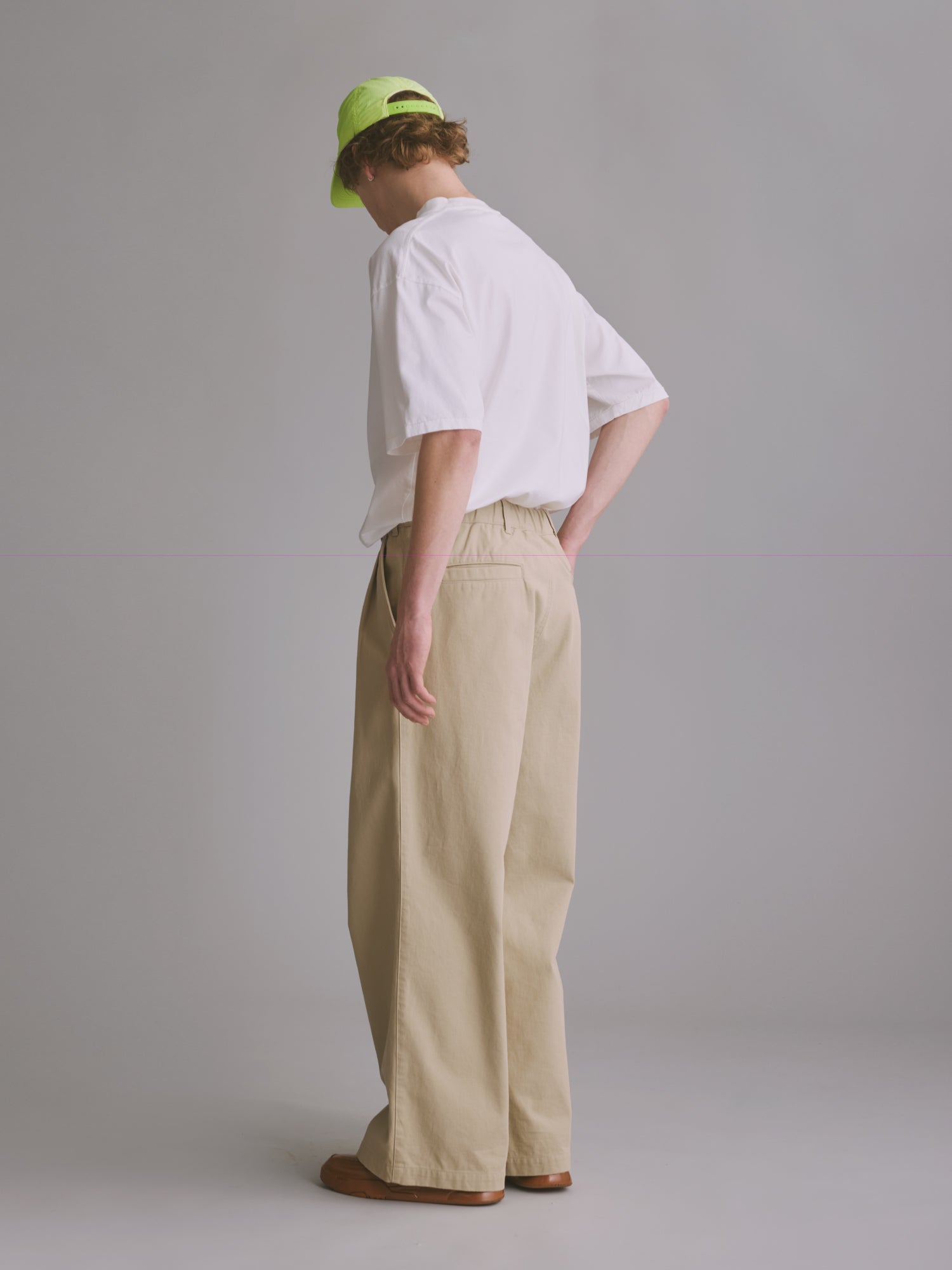 CHINO WIDE TROUSERS