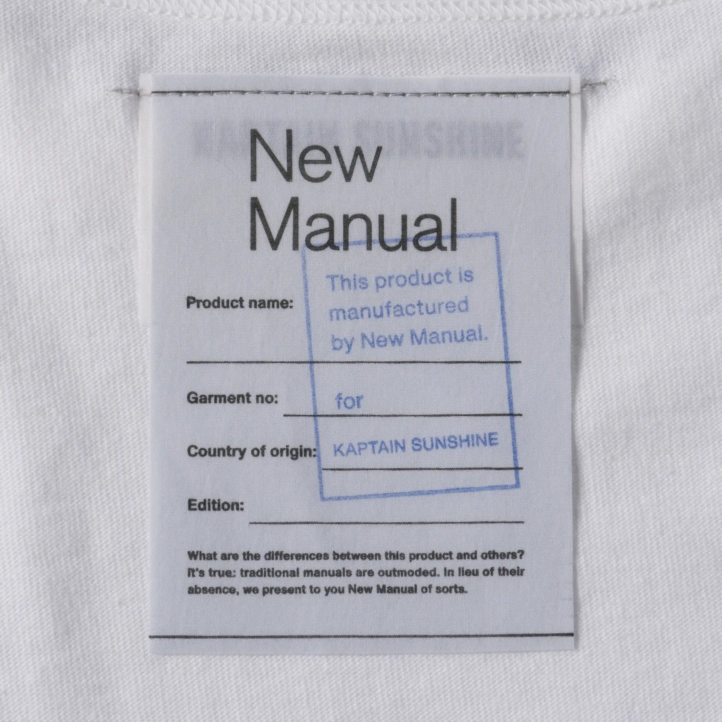 New Manual×KAPTAIN SUNSHINE WEST COAST TEE OFF