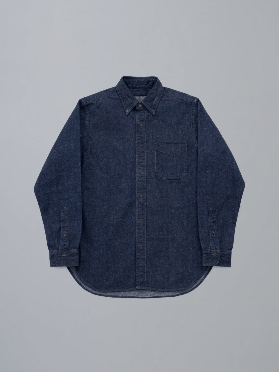 #020 BB POLO COLLAR SHIRTS IDG ONE-WASHED