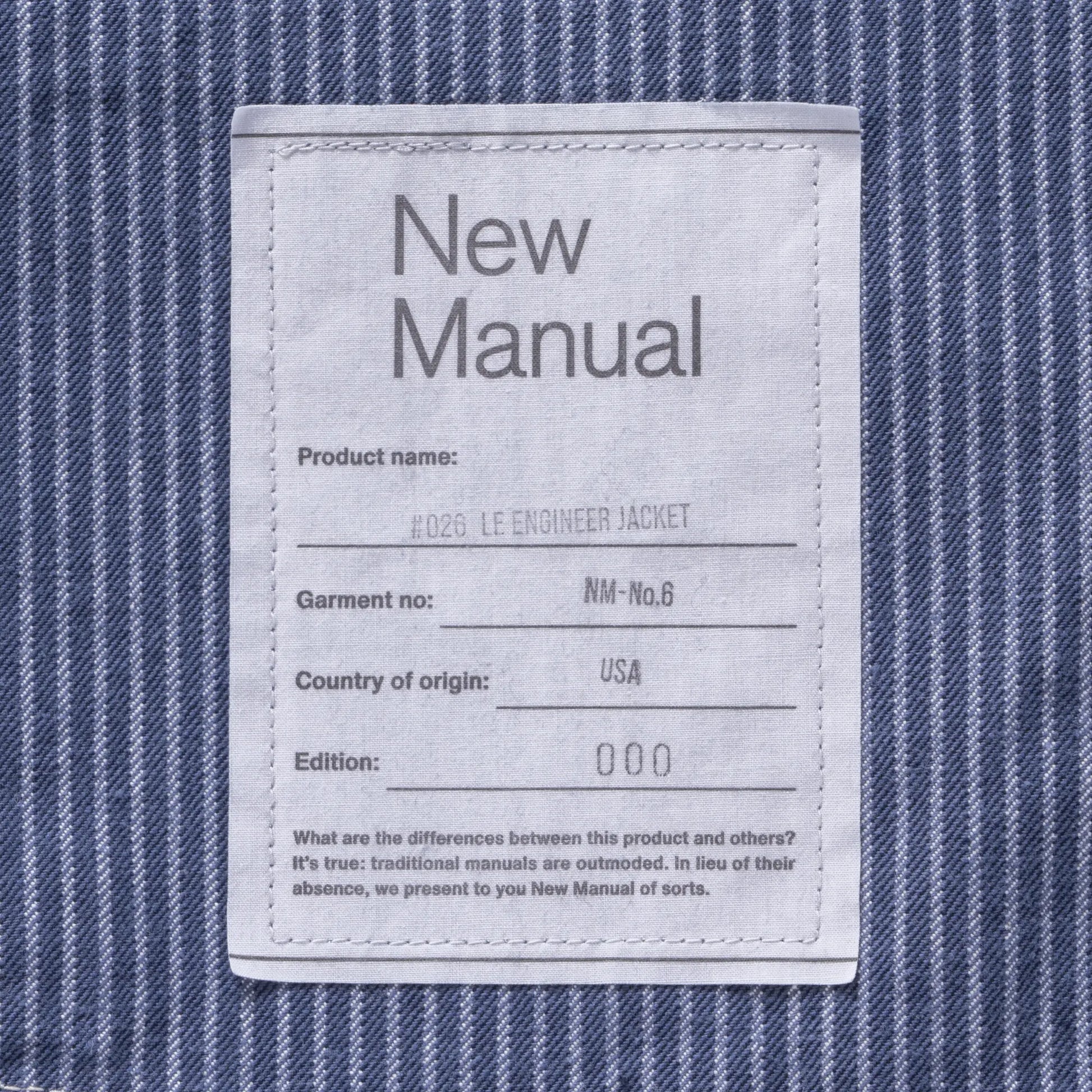VTG様 New Manual LE ENGINEER JACKET 新品 VTG様 New Manual LE ENGINEER JACKET 新品