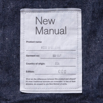 028 LV 66 JEANS ONE-WASHED – New Manual 028 LV 66 JEANS ONE-WASHED – New Manual
