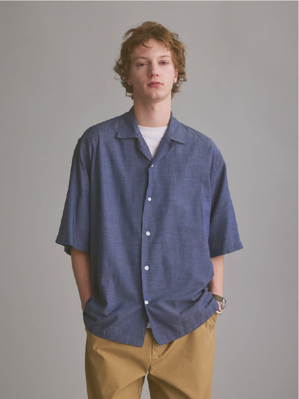 OPEN COLLAR SHIRT