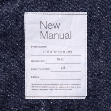 010 LV SUPER SLIM JEANS BK ONE-WASHED – New Manual